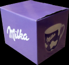 krabička od Milka hrníčku