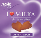 I love Milka Hauchzarte Herzen